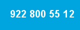 922 800 55 12 922 800 55 12